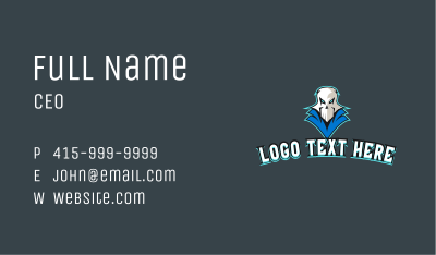 Streaming Skull Mascot  Business Card Image Preview
