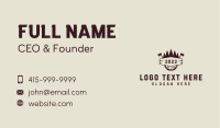 Lumberjack Axe Woodworking Business Card Image Preview