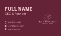 Elegant Floral Hand Emblem Business Card Preview