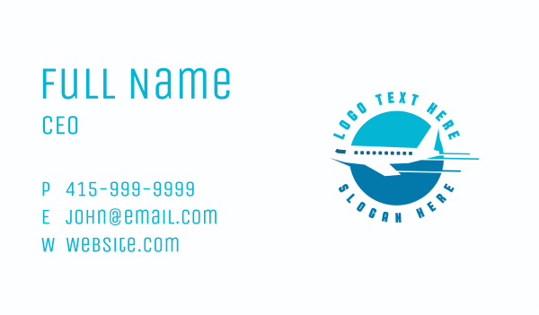 Express Airplane Travel Business Card Design Image Preview