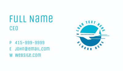 Express Airplane Travel Business Card Image Preview