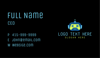 Robot Computer Gamer Business Card Image Preview