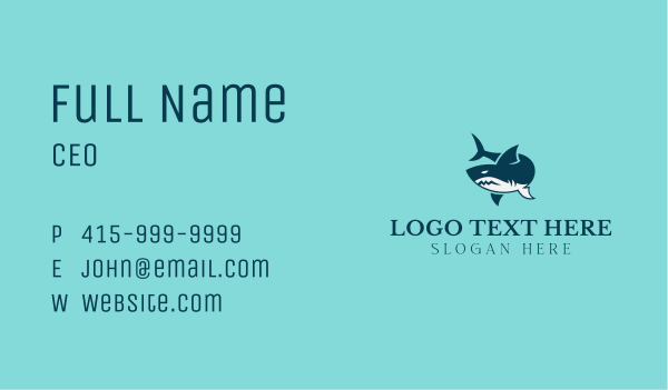 Shark Surf Shop  Business Card Design Image Preview