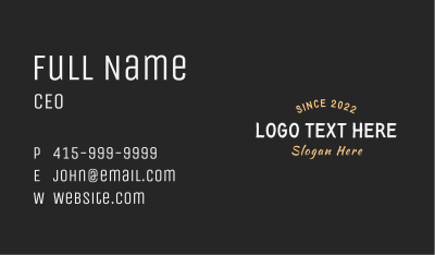 Advertising Business Wordmark Business Card Image Preview