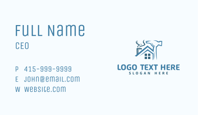 Hammer Tools Maintenance Business Card Image Preview