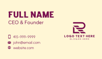 Professional Letter R Business Card Image Preview
