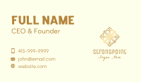 Gold Flower Diamond  Business Card Image Preview