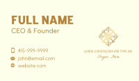 Gold Flower Diamond  Business Card Image Preview