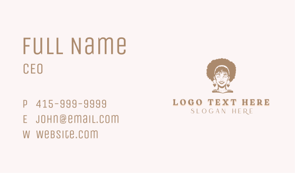 Hair Styling Salon Woman Business Card Design Image Preview