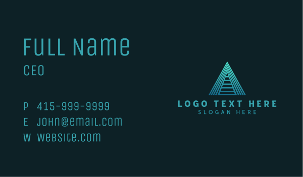 Agency Pyramid Studio Business Card Design Image Preview