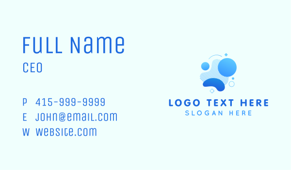 Gradient Hygienic Cleaning Business Card Design Image Preview