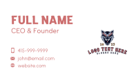 Gaming Wolf Canine Business Card Design