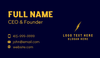 Lightning Electrical Energy Business Card Image Preview