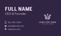 Violet Butterfly Key Business Card Image Preview