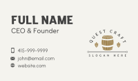 Hops Beer Barrel Business Card Image Preview