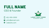 Tropical Coconut Leaf Business Card Image Preview