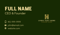 Luxury Maze Casino Letter H Business Card Image Preview