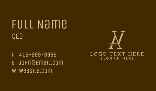 Design Firm Monogram Business Card Design Image Preview