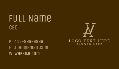 Design Firm Monogram Business Card Image Preview