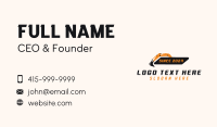 Demolition Excavator Machinery Business Card Design