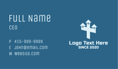Blue Cross House Business Card Image Preview