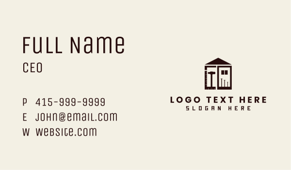 House Renovation Tools Business Card Design Image Preview