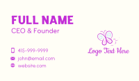 Butterfly Doodle Drawing Business Card Design