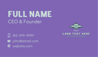UFO Spaceship Pixel Business Card Image Preview