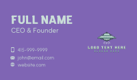 UFO Spaceship Pixel Business Card Image Preview