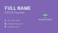 UFO Spaceship Pixel Business Card Image Preview