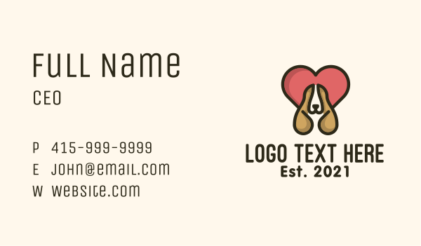 Pet Adoption Center  Business Card Design Image Preview