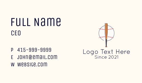 Baseball Pitch Badge Business Card Design Image Preview