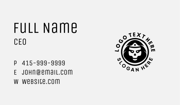 Black Skull Crown Business Card Design Image Preview