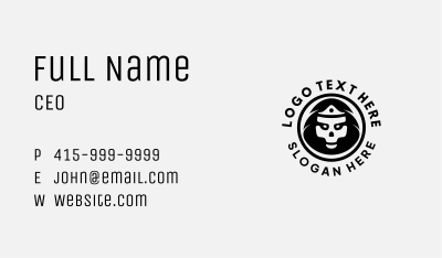 Black Skull Crown Business Card Image Preview