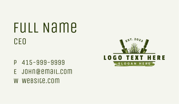 Landscaping Planting Gardening Business Card Design Image Preview