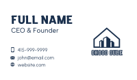 Blue House Buildings Business Card Image Preview