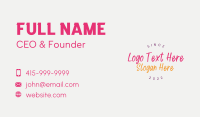Fun Handwritten Company Business Card Image Preview