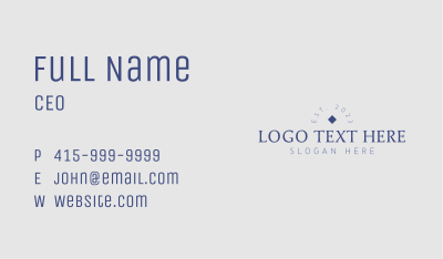 Elegant Fashion Brand Wordmark Business Card Image Preview