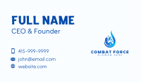 Aqua Water Droplet Business Card Image Preview