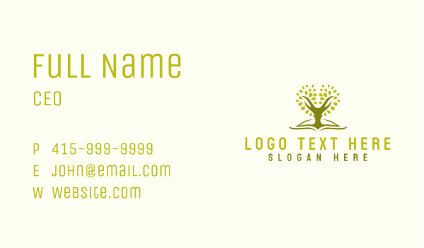 Learning Tree School Business Card Design Image Preview