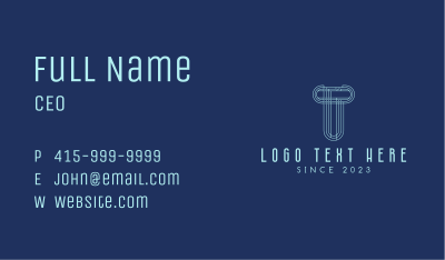 Cyber Tech Letter T Business Card Image Preview