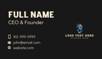 Spartan Helmet Warrior Business Card Design