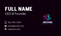 Neon Ninja Gaming Business Card Image Preview