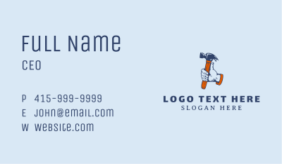 Hipster Hand Hammer Business Card Image Preview
