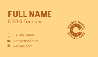 Donut Bake House Letter C Business Card Image Preview