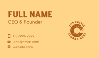 Donut Bake House Letter C Business Card Image Preview