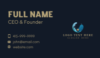 Ocean Pearl Wave Business Card Design