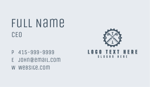 Mechanic Auto Repair Business Card Design Image Preview