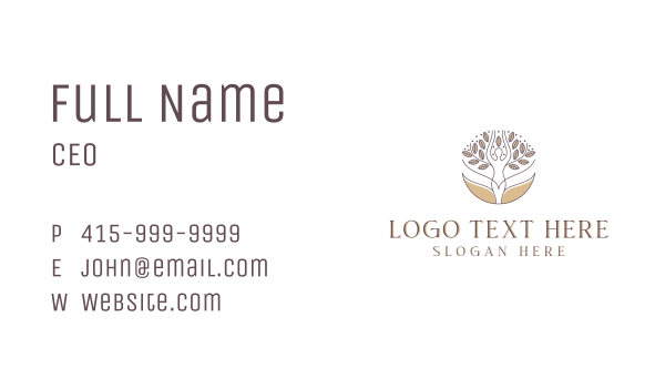 Wellness Nature Tree Woman Business Card Design Image Preview