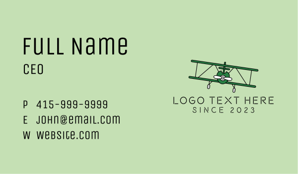 Military War Aircraft Business Card Design Image Preview